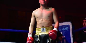 Ezequiel Mansilla, fondista y figura ante Vergara