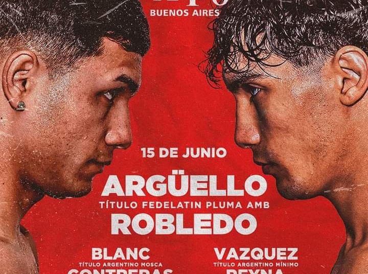 «Maxi» Robledo por el Fedelatin ante Arguello