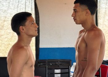 Dylan Navarro y Denis Martínez en peso y preparados en Gaiman