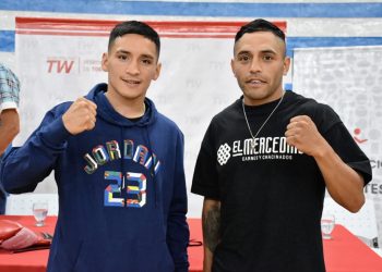 Dylan Navarro y Germán López, presentados en Trelew