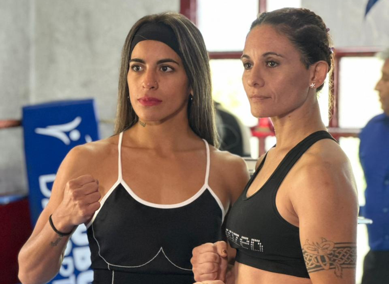 Leiva y Alderete, preparadas y en peso para pelear