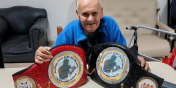 Homenaje con cinturones en Puerto San Julián